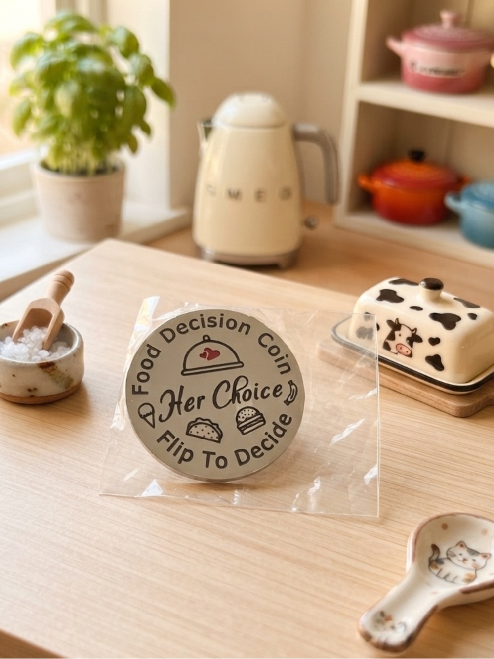 Her/Hir Choice Food Decision Coin - New